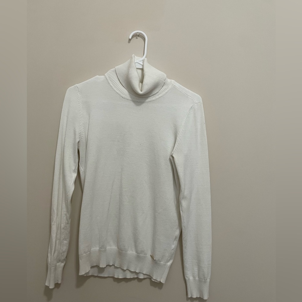 White Calvin Klein Turtleneck
